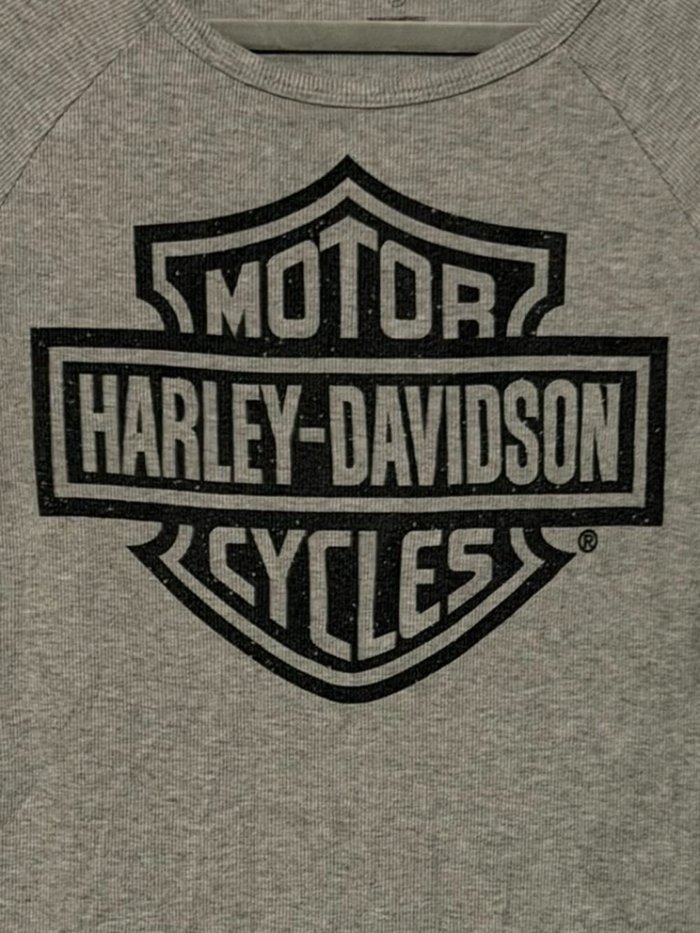 Women's Harley-Davidson Bar & Shield Rib-Knit Long Sleeve Shirt - Picture 3 of 3
